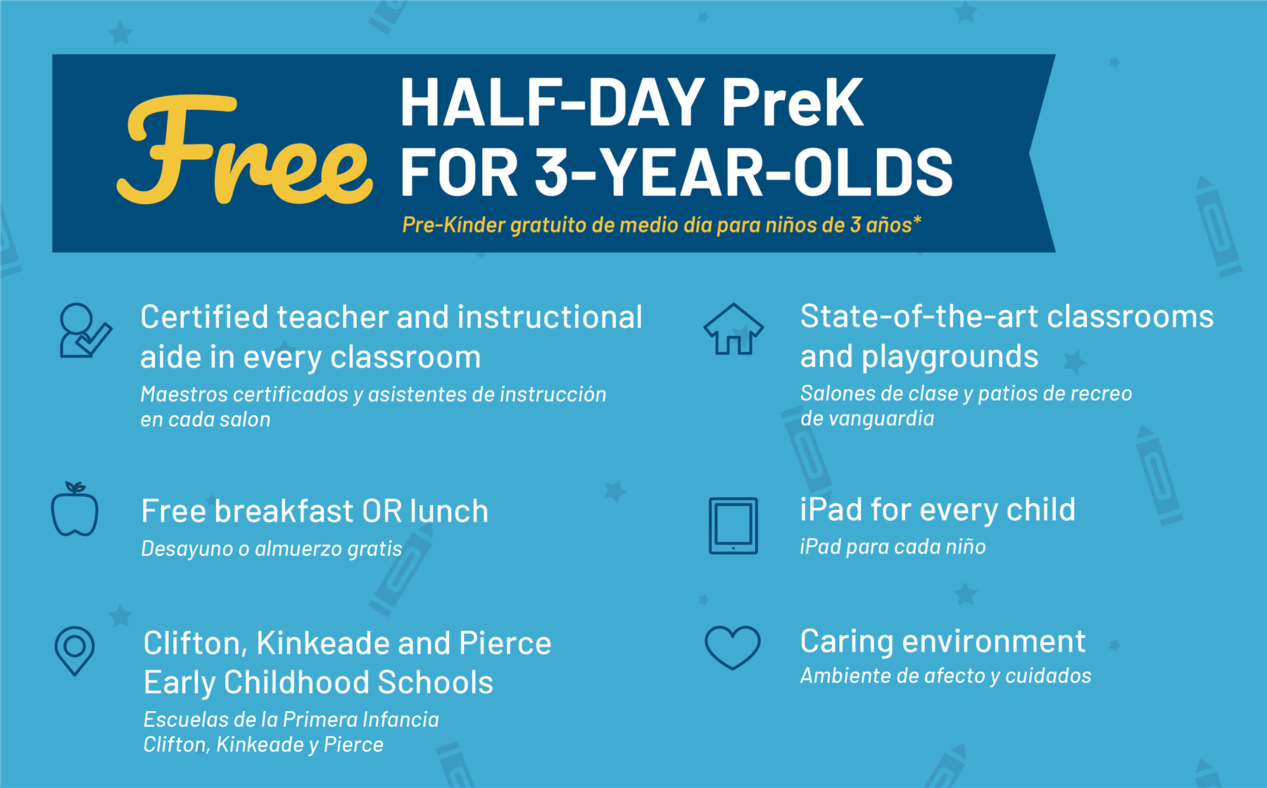 Free - Half-Day PreK for 3-Year-Olds