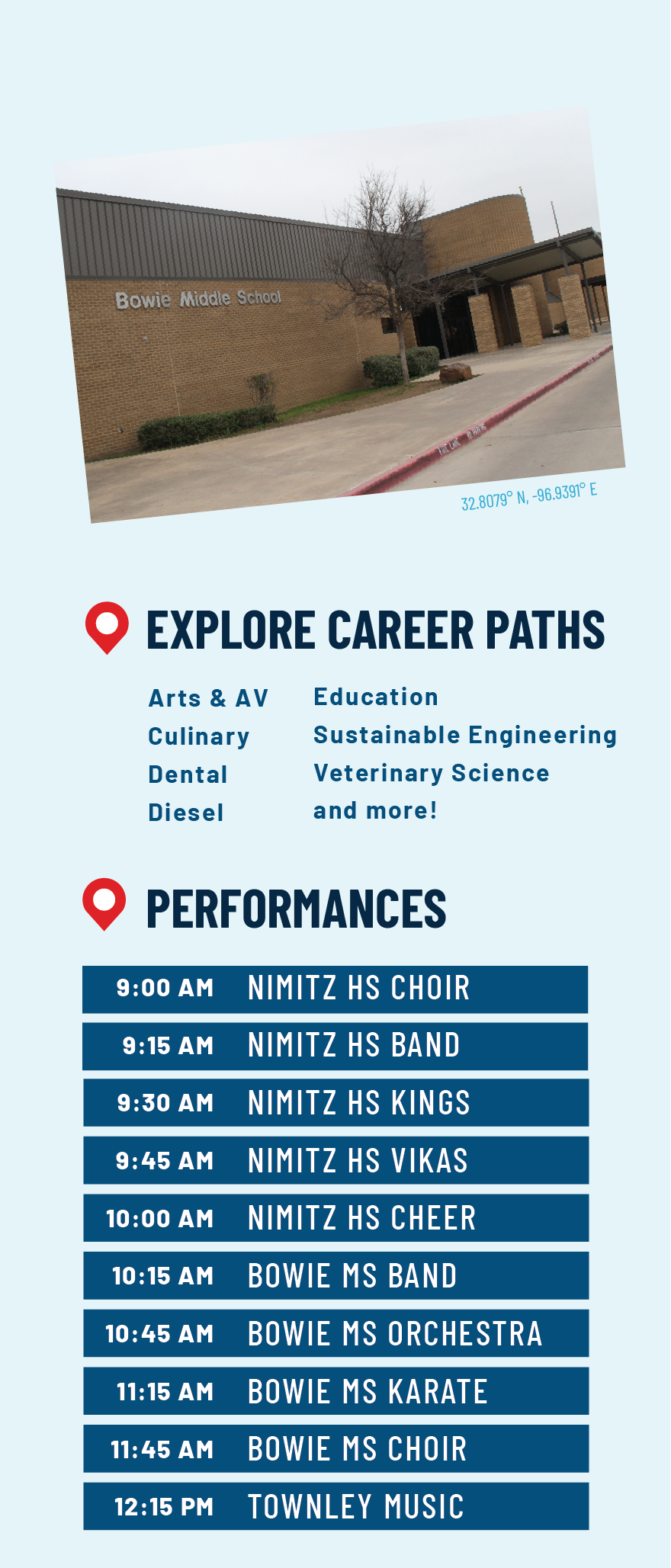 Explore Career Paths & See Performances