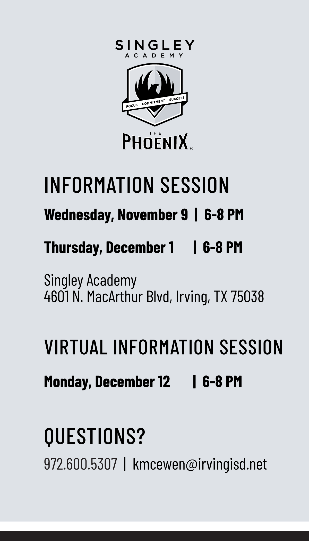 SIngley Information Session