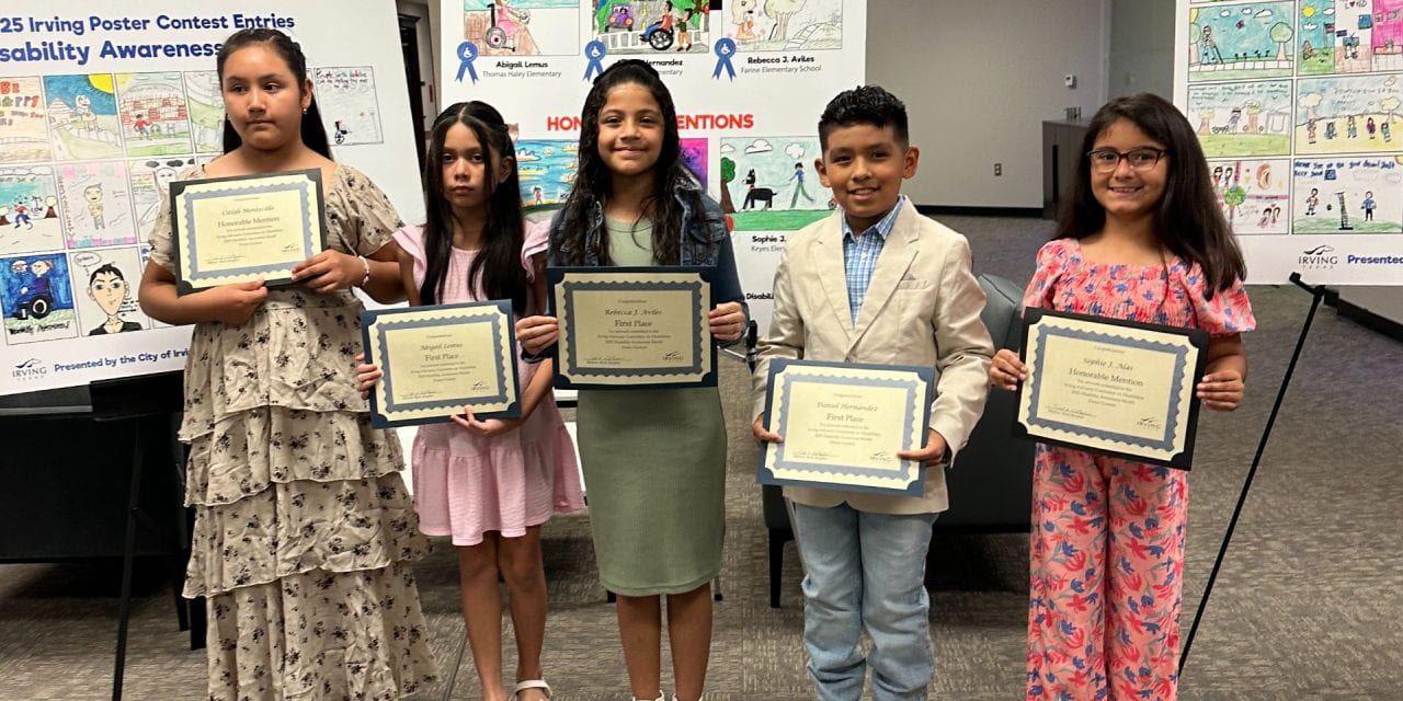 Irving ISD Celebrates Student Artists At The City of Irving’s Disability Awareness Poster Contest